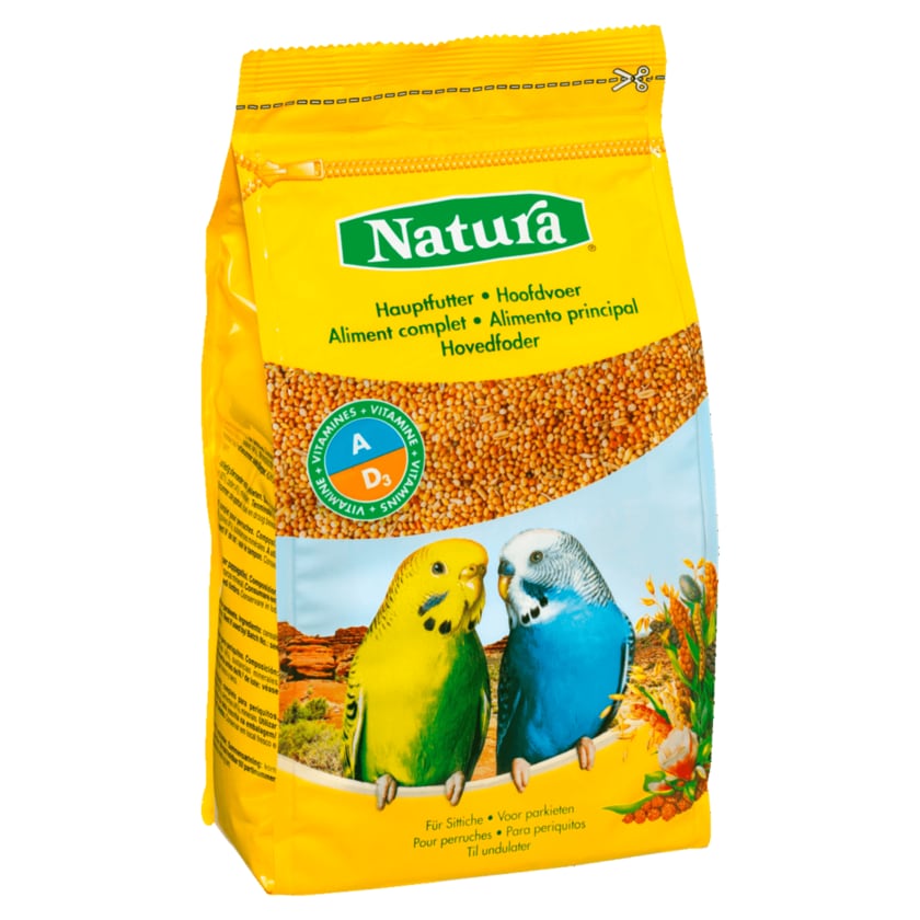 Natura Hauptfutter für Sittiche 1kg